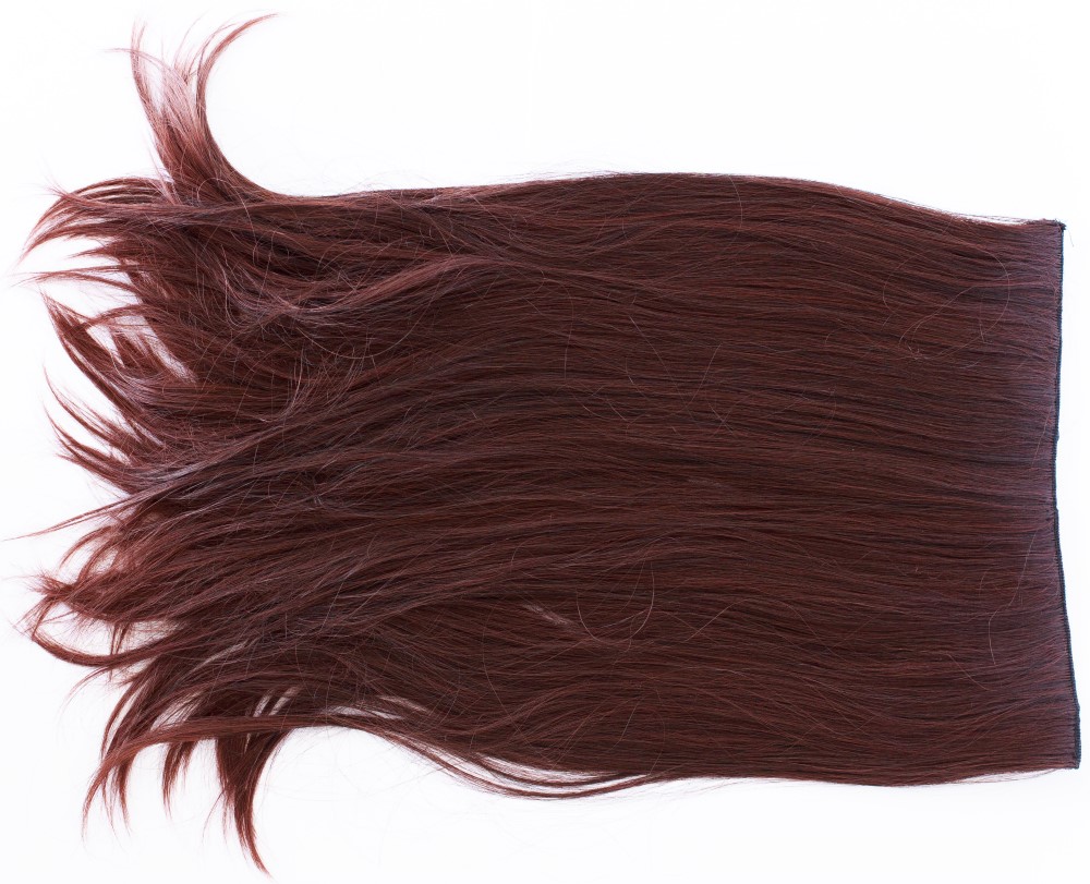 Two tone 20 inch synthetic heatable clip ons